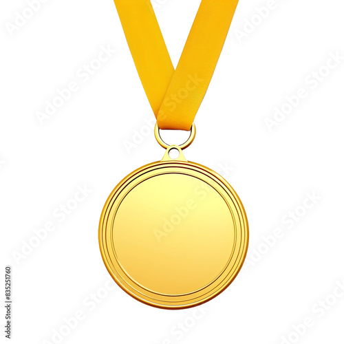 gold medal isolated on white