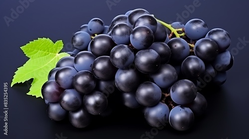 bunch of grapes white background