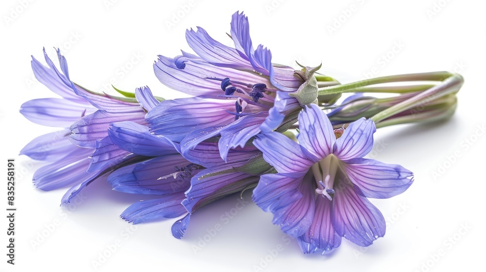 Italian chicory on a white background with a clipping path Italian chicory on a white background with a clipping path