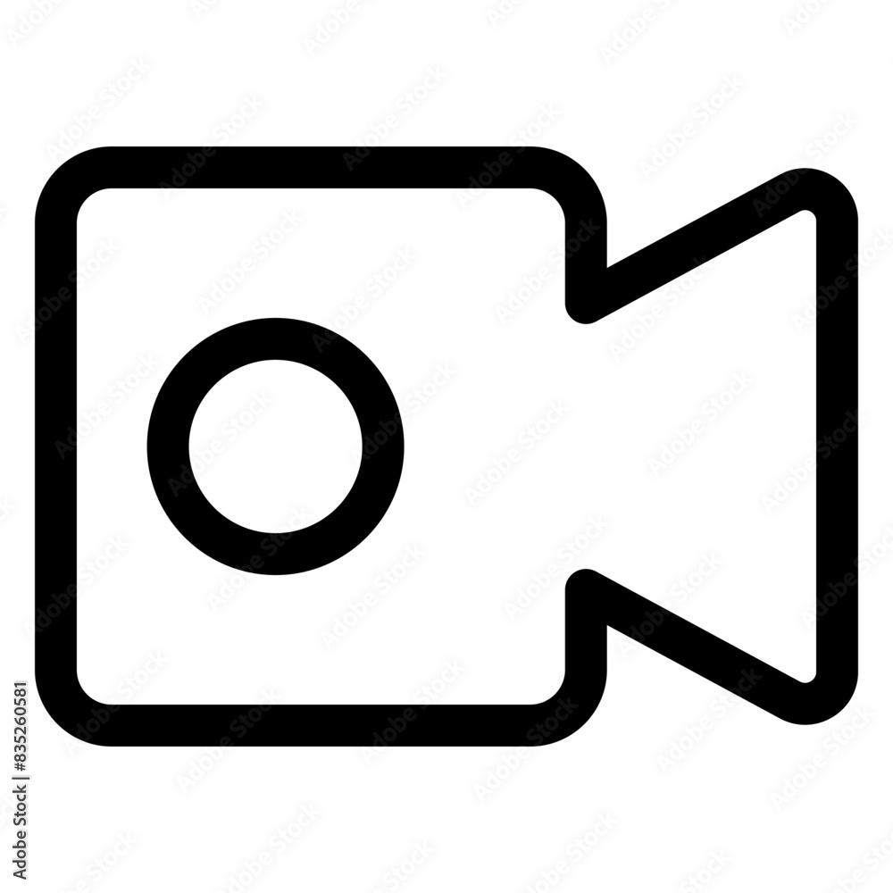 video call line icon vector illustration isolated on white background video call line icon vector illustration isolated on white background