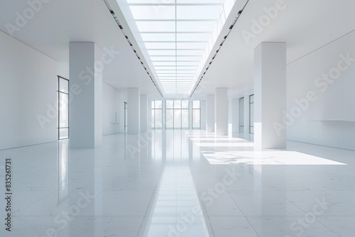 Empty hall of modern architectures
