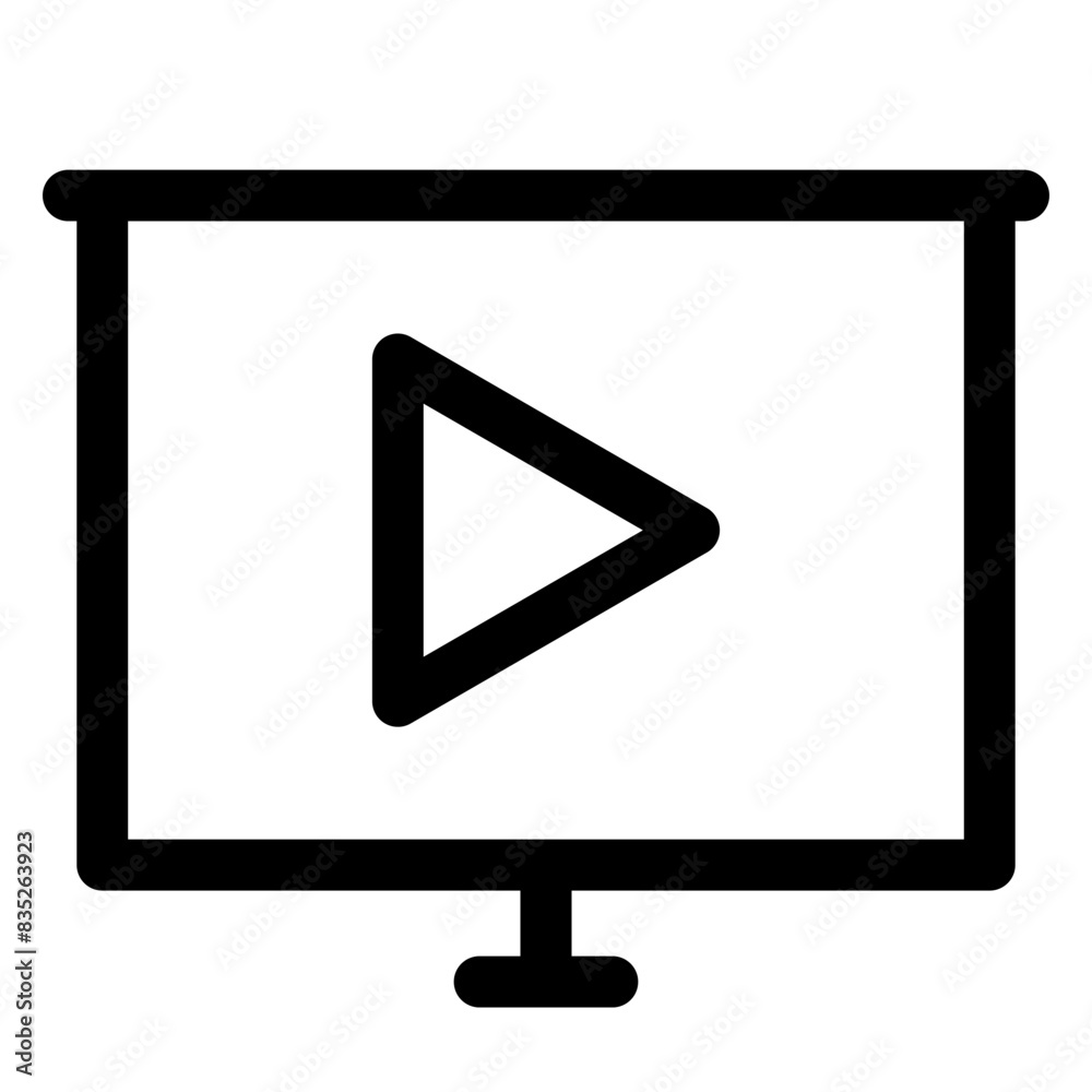 sideshow line icon vector illustration isolated on white background sideshow line icon vector illustration isolated on white background