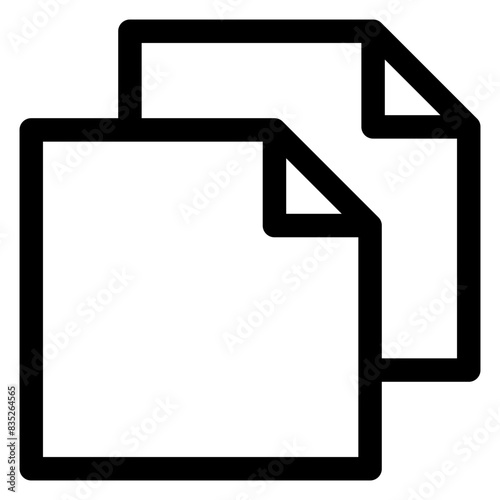 duplicate line icon vector illustration isolated on white background