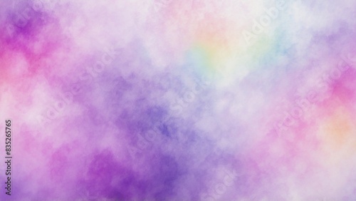 Abstract purple with subtle rainbow colors soft pastel watercolor background