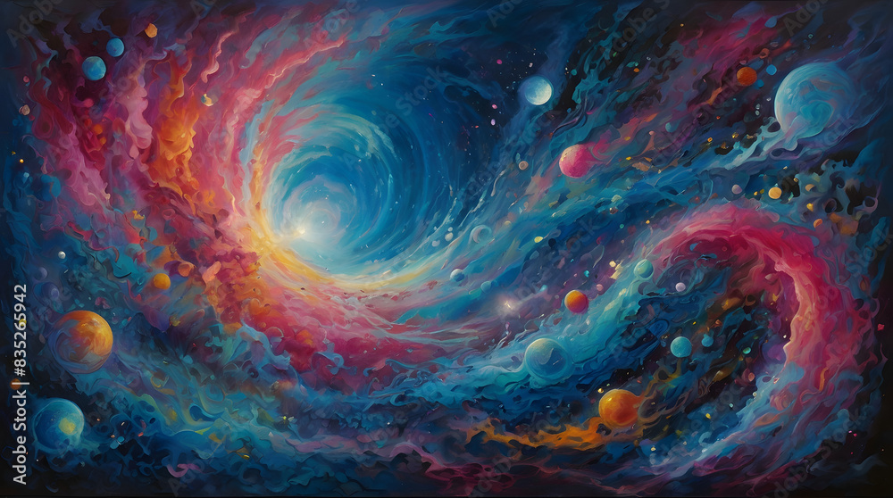 custom made wallpaper toronto digitalNebula Fantasy: A Colorful Universe in Motion