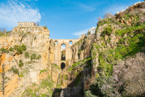 Puente Nuevo (New Bridge, 1793) in Ronda, southern Andalusia, Spain.