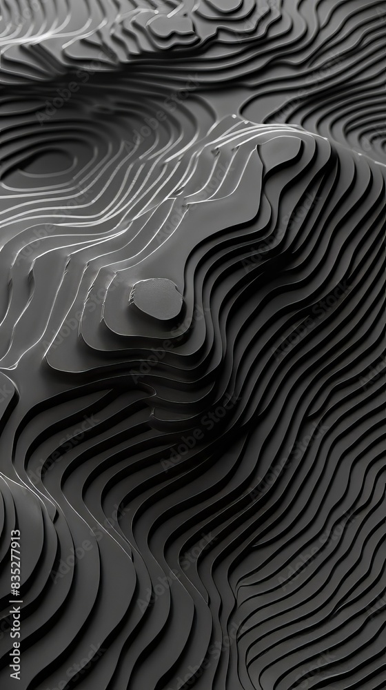 Black Abstract Lines Illustration Black Abstract Lines Illustration