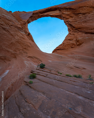 Hope Arch, Natural Arch in North Eastern Arizona, Amercia, USA. photo