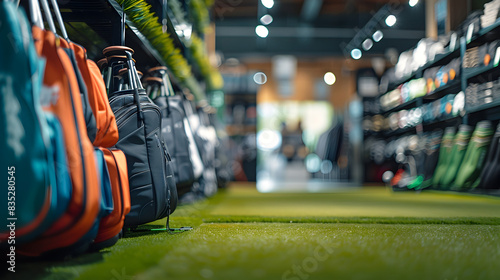 Golf Pro Shop on Display: A Wealth of Golfing Equipment and Apparel