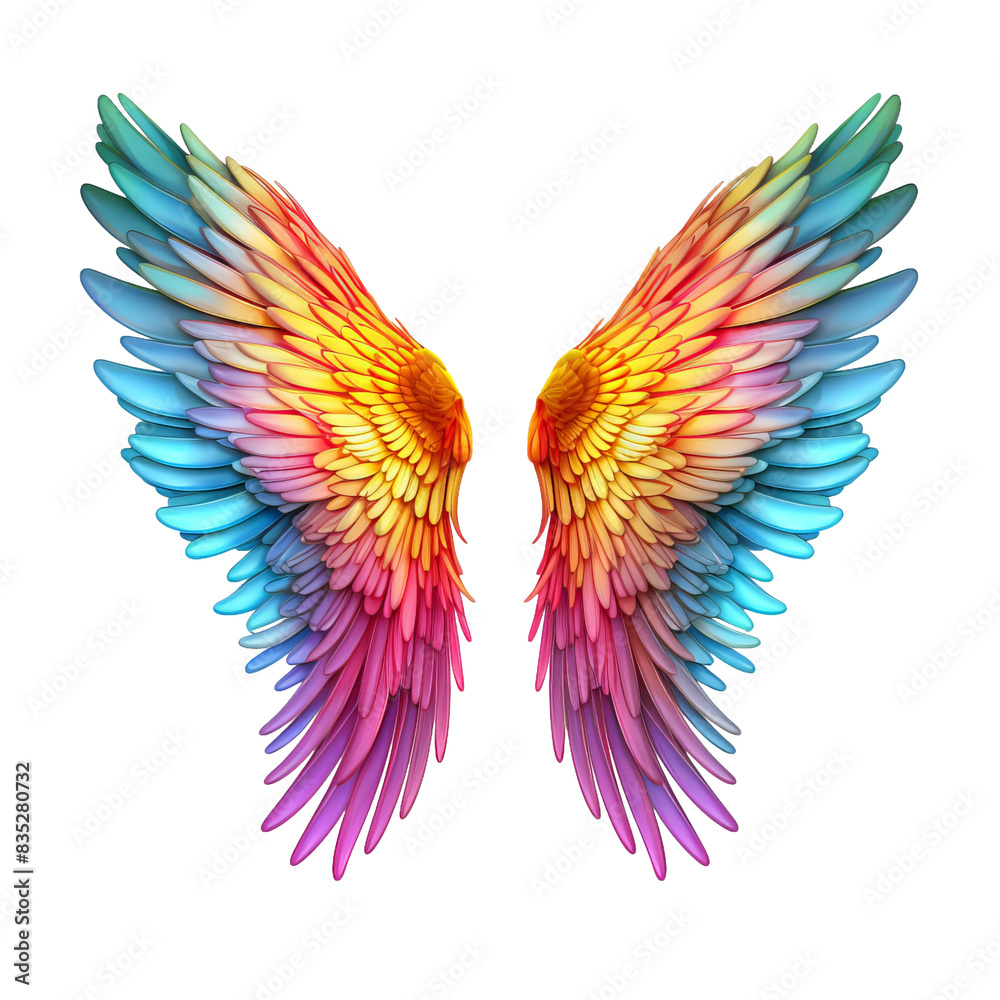 wings isolated on white wings isolated on white