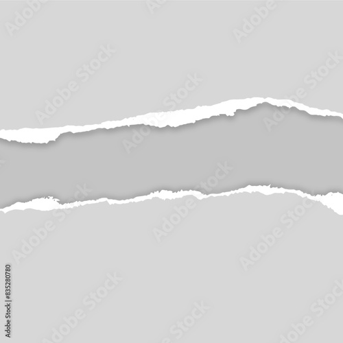 horizontal torn page transparent background