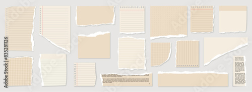 sepia torn pages cream beige