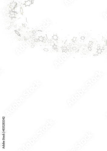 Starlit Christmas Plummet: Spectacular 3D Illustration Showcasing Descending Holiday Star Clusters