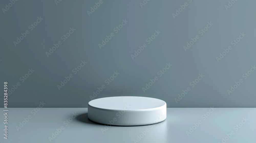 A white object is sitting on a grey surface A white object is sitting on a grey surface