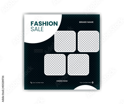 Eye-catching social media post design template.