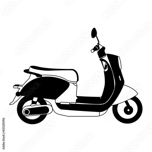 electric scooter vector