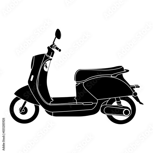 electric scooter vector