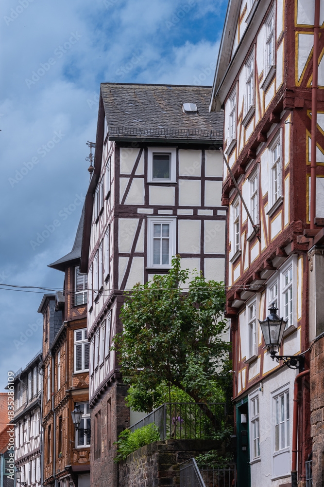 Fototapeta premium Altstadt Fenster Hausfassade, Fachwerk