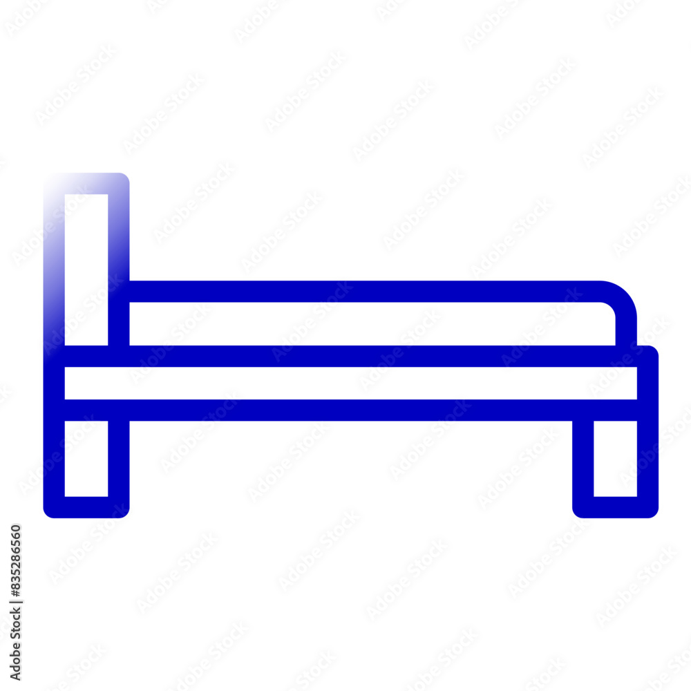 hotel mattress blue gradient color icon hotel mattress blue gradient color icon