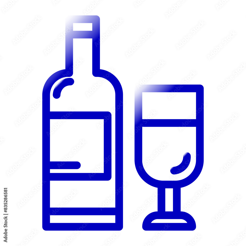 hotel luxury drinks blue gradient color icon hotel luxury drinks blue gradient color icon