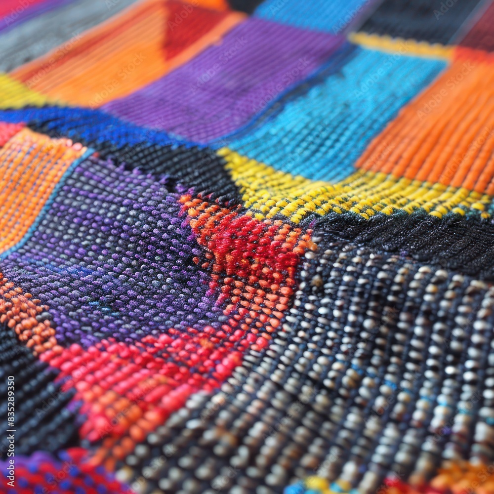 close up of colorful fabric close up of colorful fabric