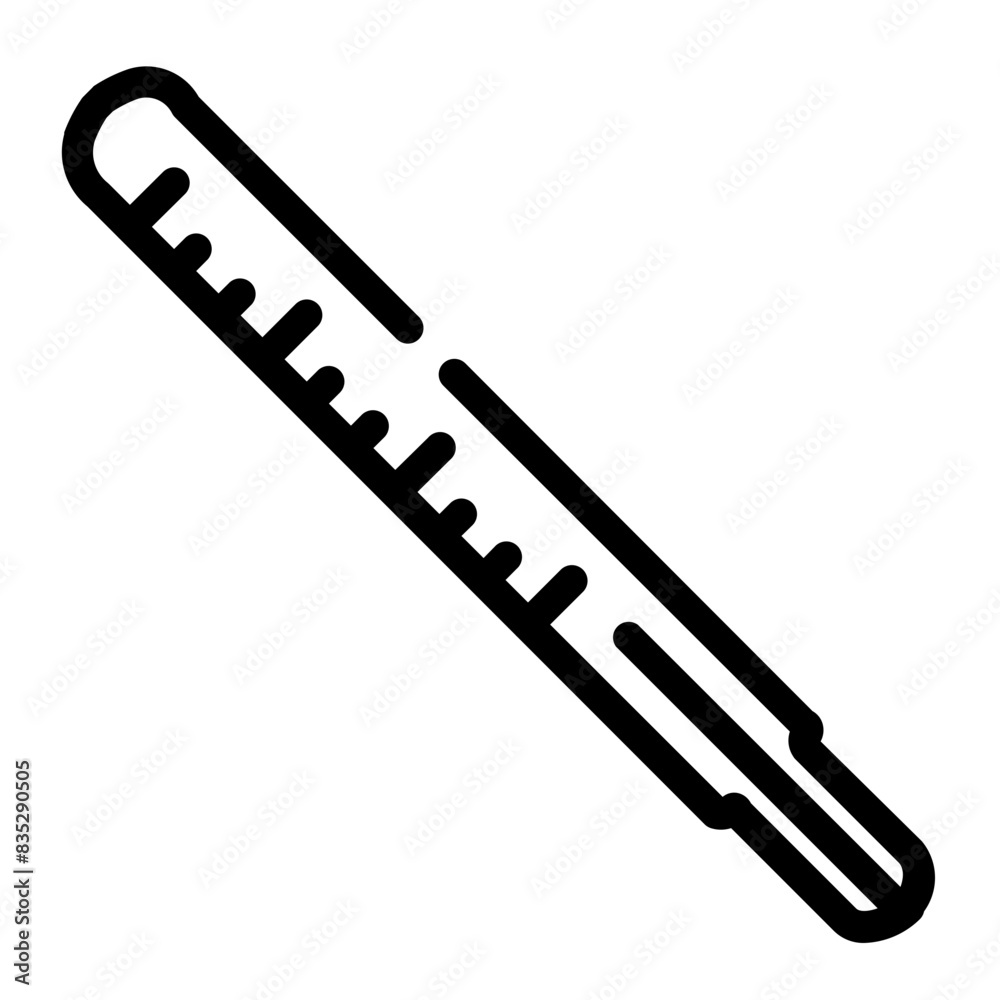 thermometer cutline icon style thermometer cutline icon style