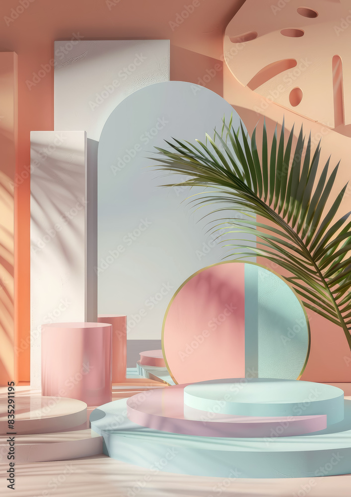 podium made of abstract geometric shapes, background for photo, product photography, stand, design, wallpaper, architecture, interior, studio, decor, figure, arch, cube, light, advertisement, 3d, form podium made of abstract geometric shapes, background for photo, product photography, stand, design, wallpaper, architecture, interior, studio, decor, figure, arch, cube, light, advertisement, 3d, form
