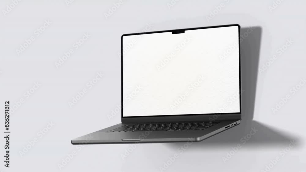 White Background White Screen Computer Animation Stock ビデオ | Adobe Stock