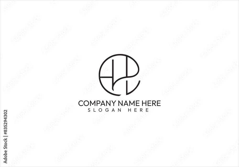 HL Letter Logo Design HL Letter Logo Design