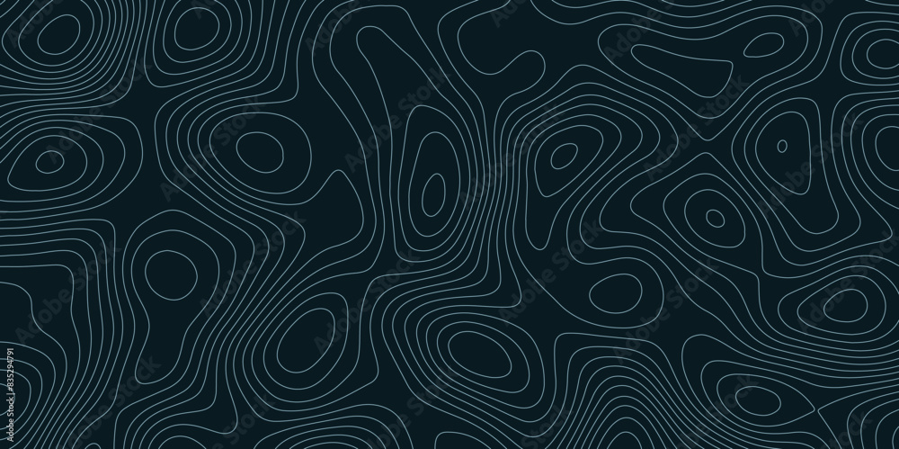 Abstract wavy topographic map. Abstract wavy and curved lines background. Abstract geometric topographic contour map background. Abstract wavy topographic map. Abstract wavy and curved lines background. Abstract geometric topographic contour map background.