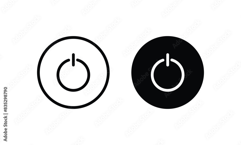 Vetor do Stock: Power icon button On Off icons Buttons, Energy switch ...