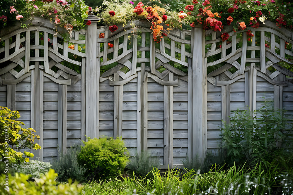 Naklejka premium flowers in a garden