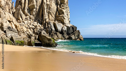 Bright Sunny Day on the Beach in cabo san lucas