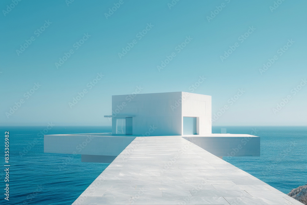 Modern buildings by the lake. Empty architectural background.
Modern buildings by the lake. Empty architectural background.