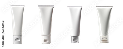 Wallpaper Mural Collection set of Blank Cosmetic tubes isolated on transparent background Torontodigital.ca