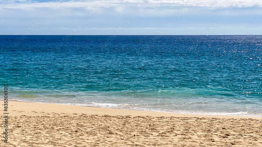 Bright Sunny Day on the Beach in cabo san lucas Bright Sunny Day on the Beach in cabo san lucas