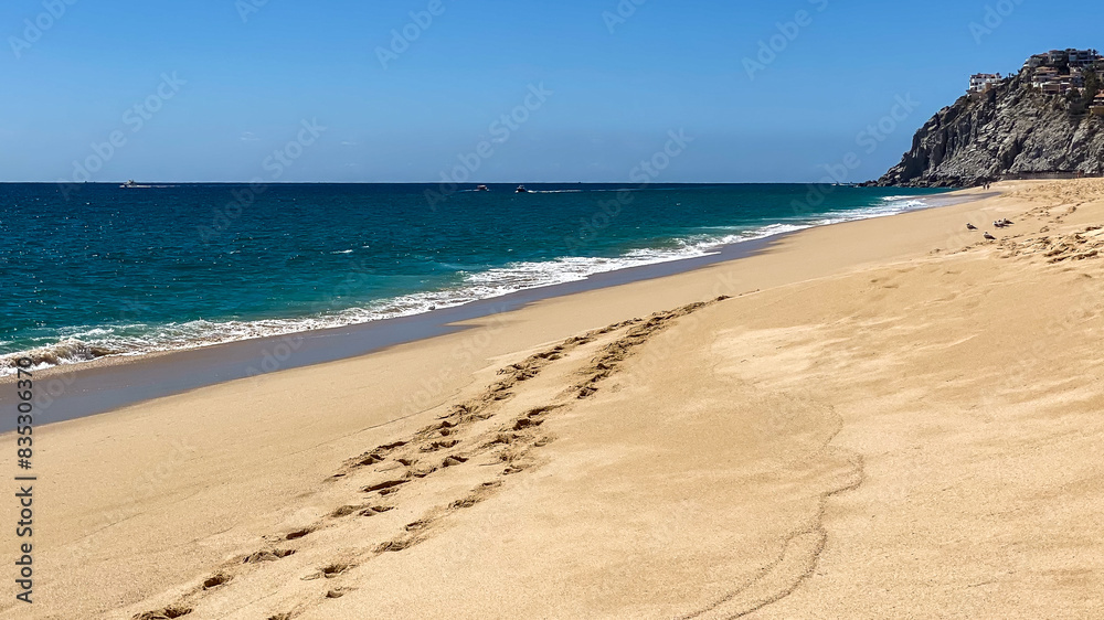 Bright Sunny Day on the Beach in cabo san lucas Bright Sunny Day on the Beach in cabo san lucas
