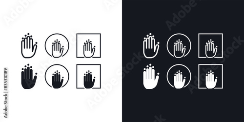 Exclusive Amazing Vector Abstract Unique, hand and people,social logo and community design, can be used in various media easily, set, editable