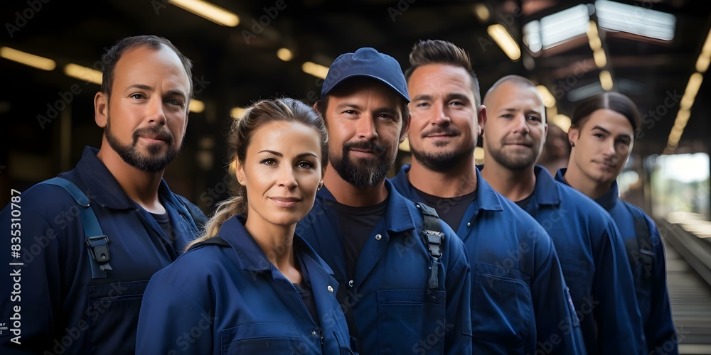 Diverse bluecollar workers posing inside an industrial setting. Concept Industrial, Bluecollar Workers, Diverse, Indoor Photoshoot, Professional Poses Diverse bluecollar workers posing inside an industrial setting. Concept Industrial, Bluecollar Workers, Diverse, Indoor Photoshoot, Professional Poses