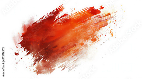 Abstract watercolor background. Red and orange colors.