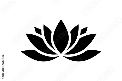 lotus flower logo vector illustration 