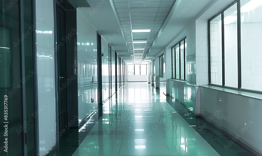 corridor of the office building corridor of the office building