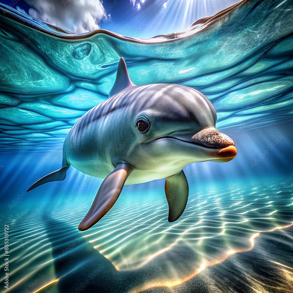 Fototapeta premium dolphin in the water