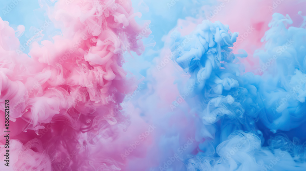 vivid pink and blue smoke with glitters on soft background, gender reveal celeberation for girls and boys, new baby born vivid pink and blue smoke with glitters on soft background, gender reveal celeberation for girls and boys, new baby born
