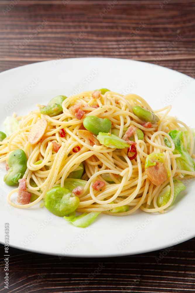 そら豆のペペロンチーノ そら豆のペペロンチーノ
