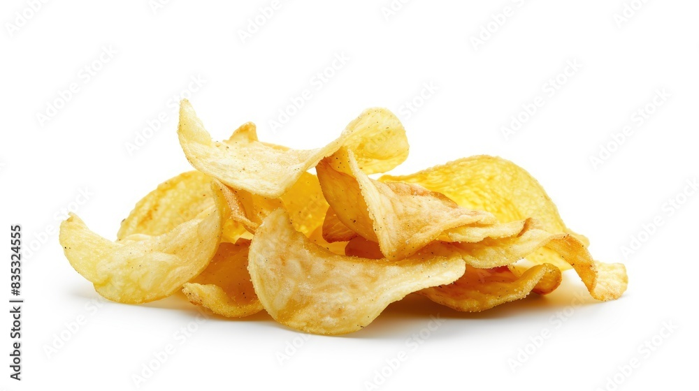 Chips isolated on a white background Chips isolated on a white background