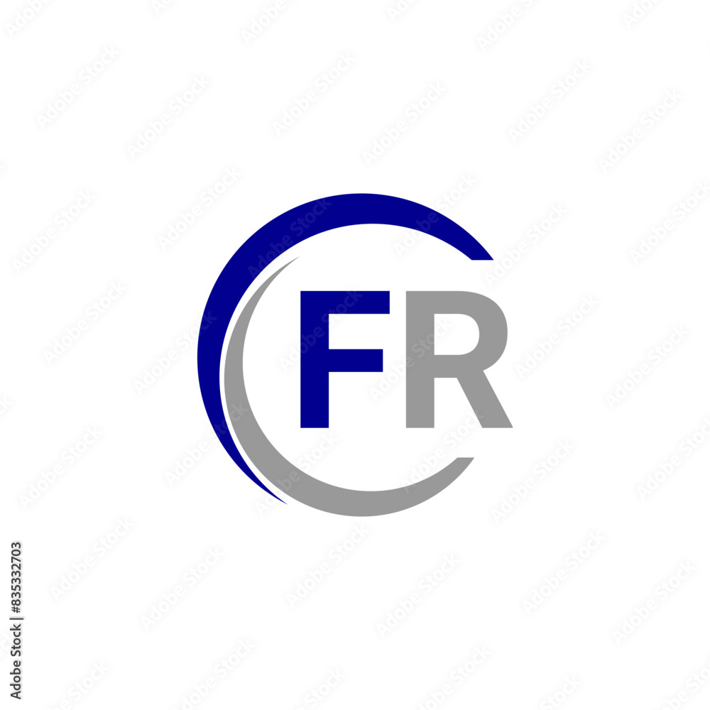 Alphabet letters Initials Monogram logo FR, INITIAL Letter FR logo design, template vector. Alphabet letters Initials Monogram logo FR, INITIAL Letter FR logo design, template vector.