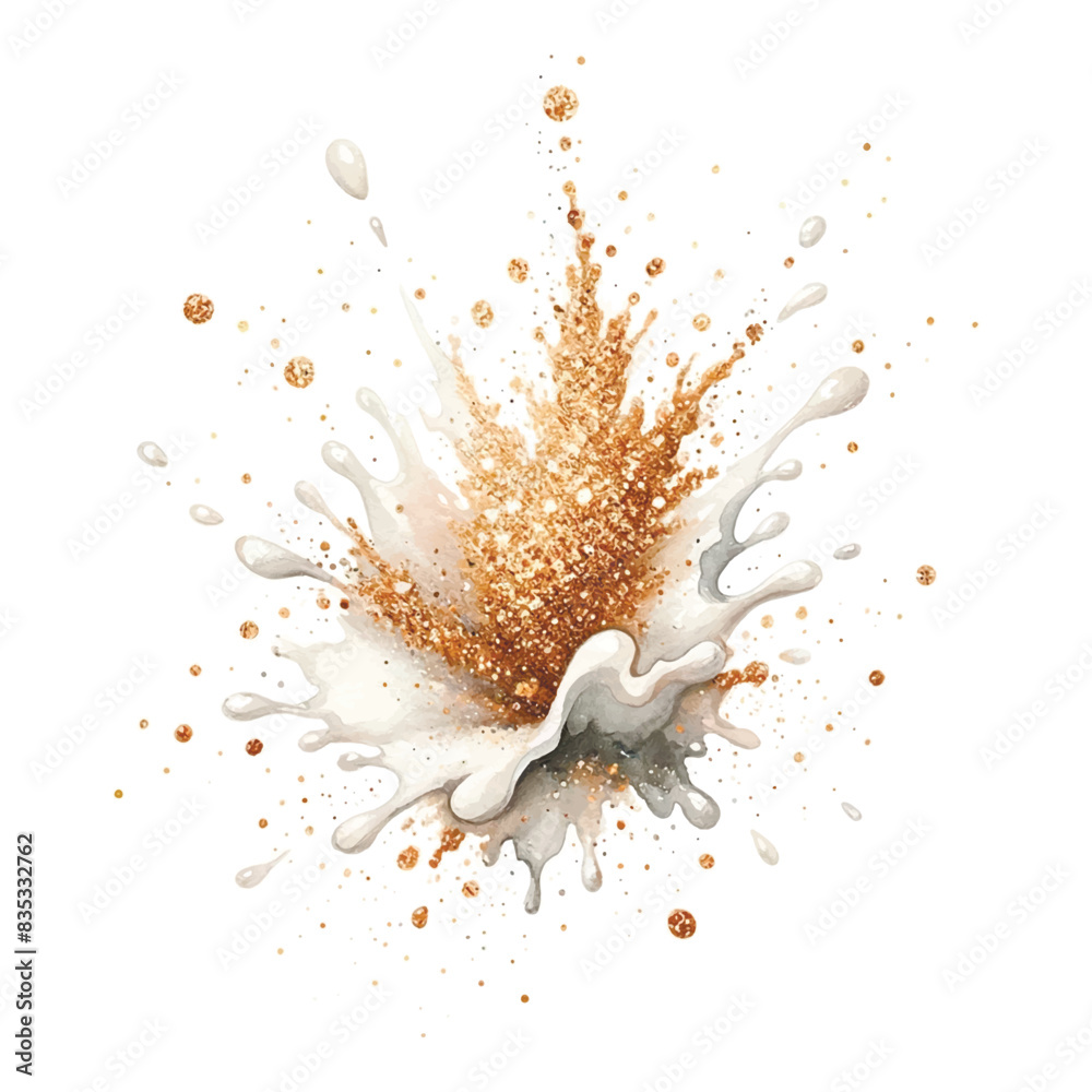 3d Painting watercolor splash splatter spot blot drops pattern with ...