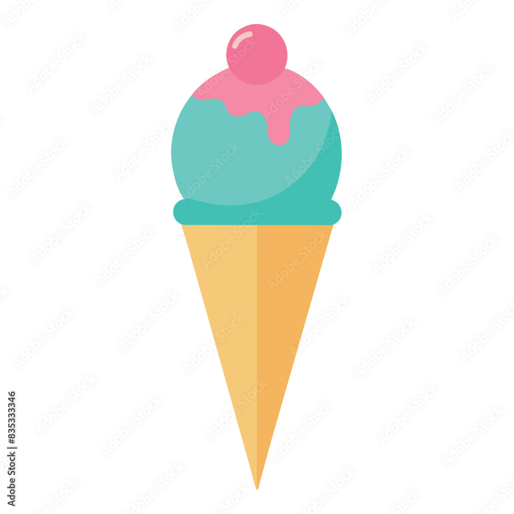 cone ice cream vector art illustration, a cone ice cream vector illustration cone ice cream vector art illustration, a cone ice cream vector illustration