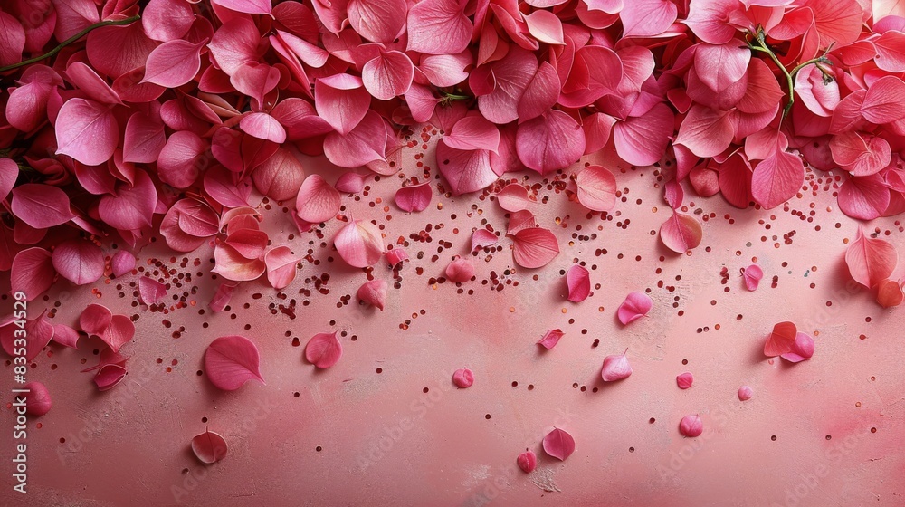 Obraz premium Floating Pink Flowers